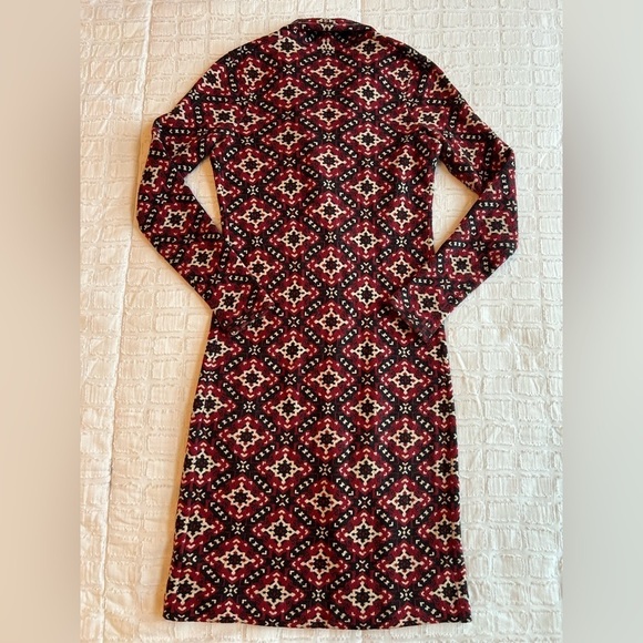 Tigerlily Long Jacquard Knit Duster Cardigan Boho Geometric Pattern Size 2 (XS) - Picture 3 of 11